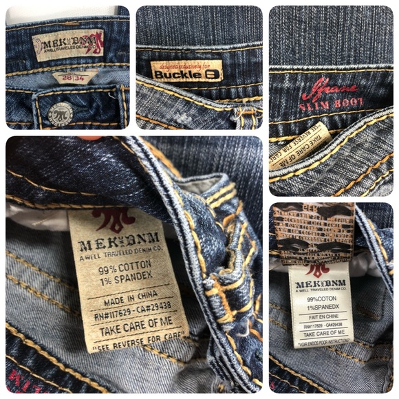 MEK Denim frame slim boot cut jeans. Size 28 - Picture 5 of 6